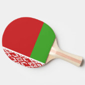 Raquette De Ping Pong Emblème du drapeau de la Biélorussie (Côté)