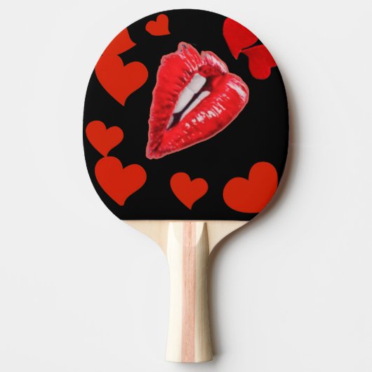 Raquette De Ping Pong Embrasse-moi beaucoup (Devant)