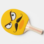 Raquette De Ping Pong Emoji Jaune Furieux (Côté)