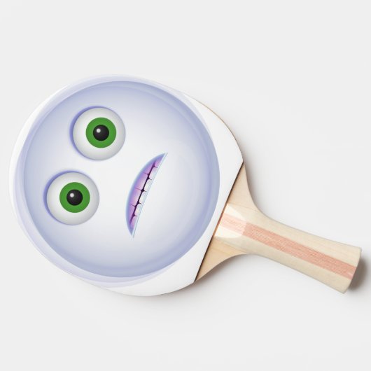 Raquette De Ping Pong Emoji - Visage drôle (Côté)