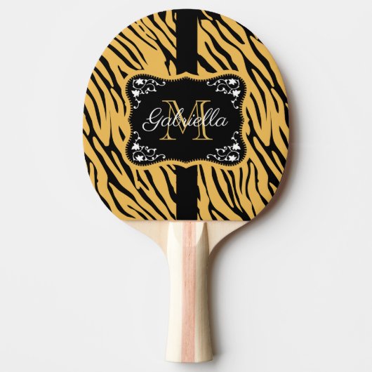 Raquette De Ping Pong Empreinte de léopard (Devant)
