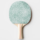 Raquette De Ping Pong Empreinte de léopard blanc à la menthe (Dos)