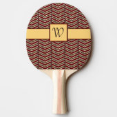 Raquette De Ping Pong Empreinte de léopard Chevron Ping Pong Paddle (Dos)
