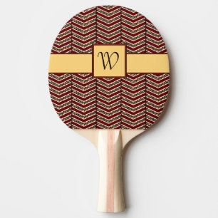 Raquette De Ping Pong Empreinte de léopard Chevron Ping Pong Paddle