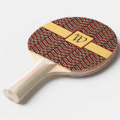 Raquette De Ping Pong Empreinte de léopard Chevron Ping Pong Paddle (Devant Angle)