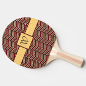 Raquette De Ping Pong Empreinte de léopard Chevron Ping Pong Paddle (Côté)