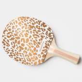 Raquette De Ping Pong Empreinte de léopard d'or (Côté)