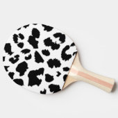 RAQUETTE DE PING PONG EMPREINTE DE LÉOPARD NOIR (Côté)
