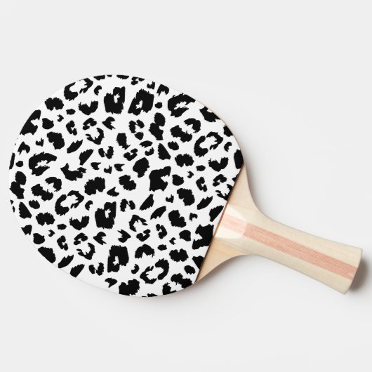 Raquette De Ping Pong empreinte de léopard personnalisable (Côté)