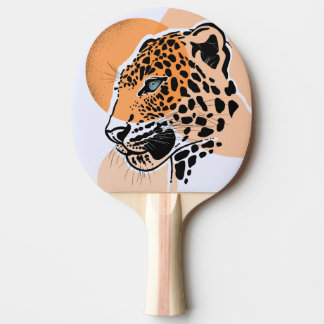 Raquette De Ping Pong Empreinte de léopard Ping Pong Paddle