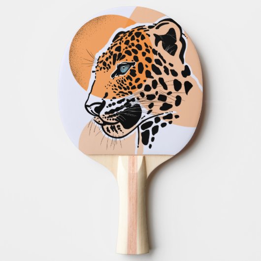 Raquette De Ping Pong Empreinte de léopard Ping Pong Paddle (Devant)