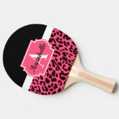 Raquette De Ping Pong Empreinte de léopard rose (Côté)
