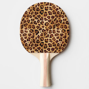 Raquette De Ping Pong Empreinte de léopard Rustic Texture