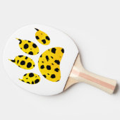 Raquette De Ping Pong Empreinte de patte Cheetah (Côté)