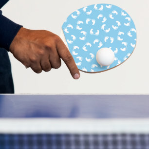 Raquette De Ping Pong Empreintes de bébé, Pieds de bébé, Traces de pas,