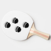 Raquette De Ping Pong Empreintes de pattes de l'ours noir (Côté)