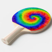 Raquette De Ping Pong Encre d'alcool à Cravate arc-en-ciel (Devant Angle)