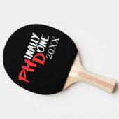 Raquette De Ping Pong Enfin terminé - Conception de citation de remise d (Côté)