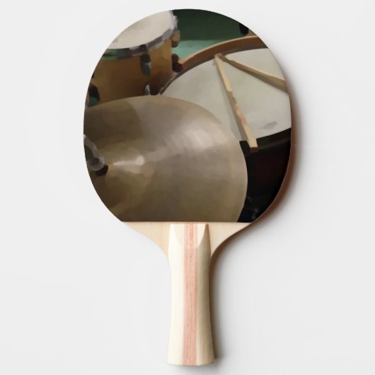 Raquette De Ping Pong Ensemble à tambour (Dos)