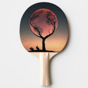 Raquette De Ping Pong Ensemble de Cornhole pour Paysage Dramatique d'Arb