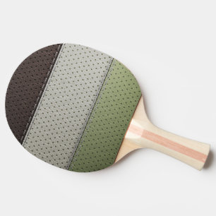 Raquette De Ping Pong ensemble en cuir perforé de texture