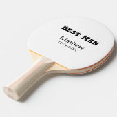 Raquette De Ping Pong enterrement de vie de garçon témoin ajouter nom da (Devant Angle)
