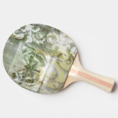 Raquette De Ping Pong Entrée de papillon vert avec porte en fer (Côté)