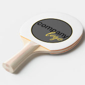 RAQUETTE DE PING PONG ENTREPRISE MODERNE PROPRE LOGO PROMOTIONNEL BLANC (Devant Angle)