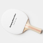 Raquette De Ping Pong Entreprise Nom & Texte Table Tennis (Côté)