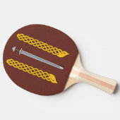 Raquette De Ping Pong Épée viking et Plaitwork (Côté)