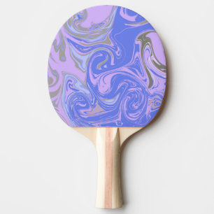 Raquette De Ping Pong Épingle de texture de marbre Abstrait coloré chi