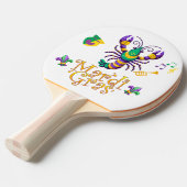 Raquette De Ping Pong Épis Fleur de lis Mardi Gras (Devant Angle)