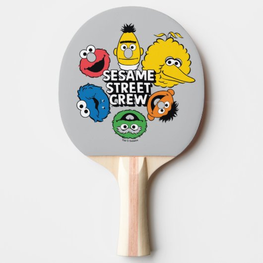 Raquette De Ping Pong Équipe de Sesame Street (Devant)