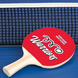 Raquette De Ping Pong Équipe de tennis de table personnalisée au lycée