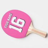 Raquette De Ping Pong Équipe sportive Hot Pink Jersey (Côté)