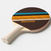 Raquette De Ping Pong Espresso Drift Stried with Name (Devant Angle)