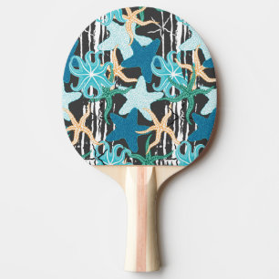 Raquette De Ping Pong Estarfish Vintage : Arrière - plan à rayures foncé