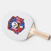 Raquette De Ping Pong États-Unis (Côté)