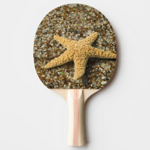 Raquette De Ping Pong États-Unis, HI, Kauai, Glass Beach avec étoile de