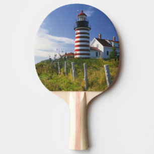 Raquette De Ping Pong États-Unis, Maine, Lubec. Phare de West Quoddy He
