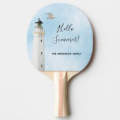 Raquette De Ping Pong Eté de la mer marine du phare (Devant)