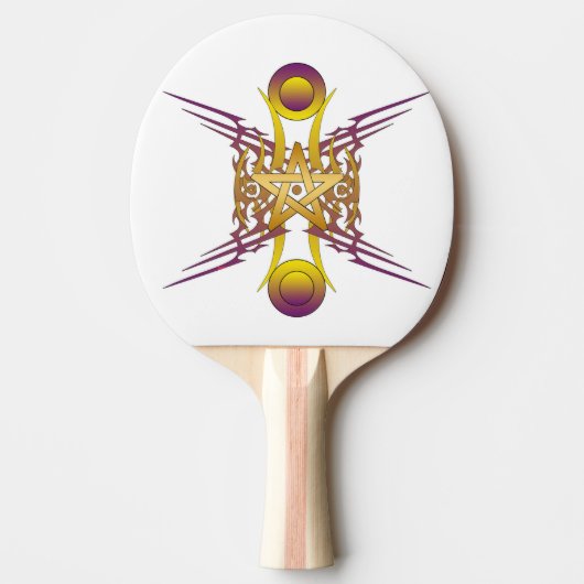 Raquette De Ping Pong Étoile dorée (Devant)