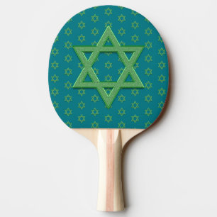 Raquette De Ping Pong Étoile verte de David sans marin
