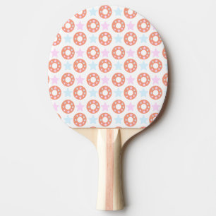 Raquette De Ping Pong Étoiles Gâteaux Donuts Pastel avec Étoile
