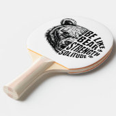 Raquette De Ping Pong Être comme l'ours dans la force et la solitude (Devant Angle)