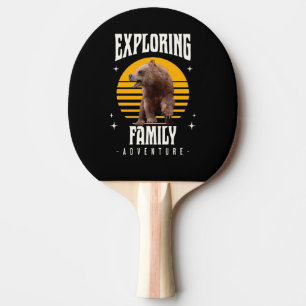 Raquette De Ping Pong Explorer l'aventure de vacances vintage de la fami