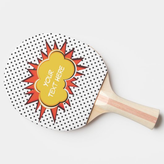 Raquette De Ping Pong Explosion de bande dessinée (Côté)