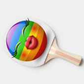 Raquette De Ping Pong Face Emoji mignon (Côté)