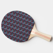 Raquette De Ping Pong Faisées rouges (Côté)