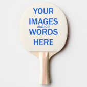 Raquette De Ping Pong Faites-le vous-même - impression latérale de la (Dos)